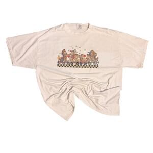 90s vintage teddy bear train graphic tee size XL